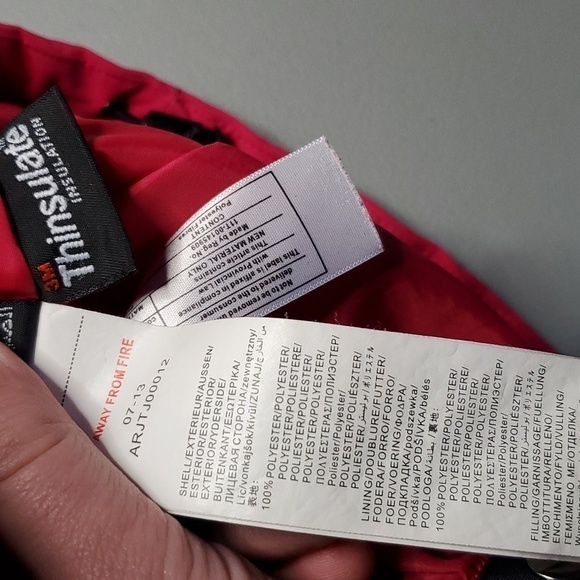 ROXY XS thinsulate long slim fit black and pink jacket - Picture 8 of 8